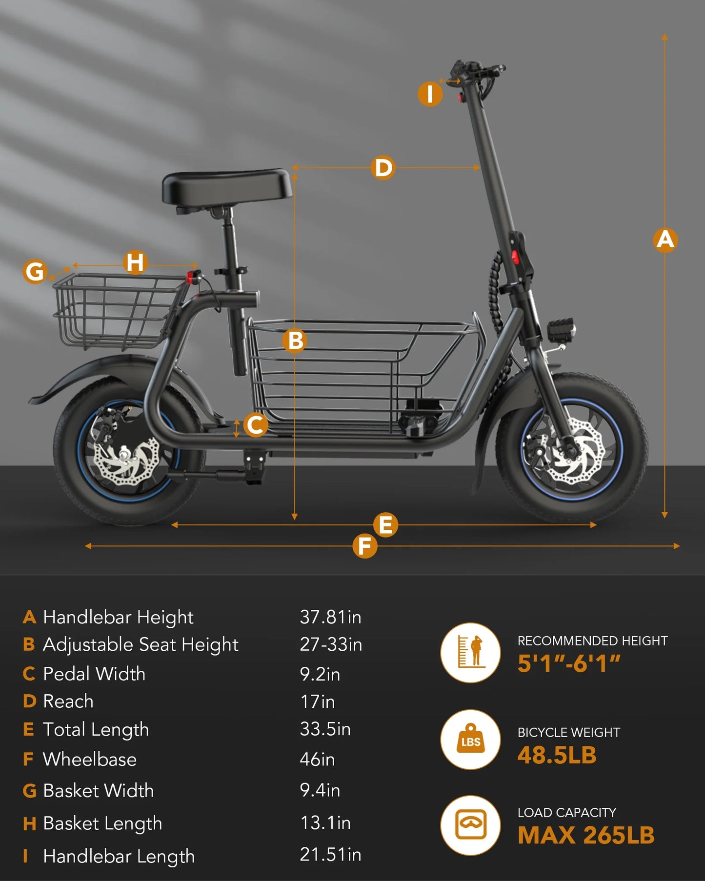 19MPH Foldable 550W Electric Scooter with Seat for Adult,12 Inch Commuter Electric Scooter for Pets with Front & Back Basket, Bigger Seat - up to 21 Miles